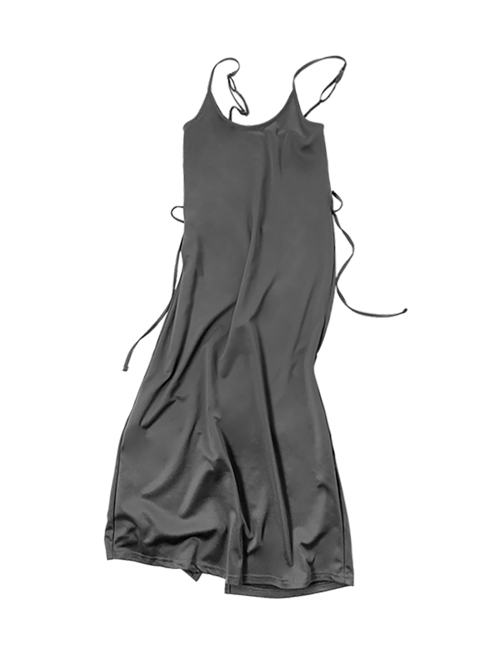 String slip dress(gray)