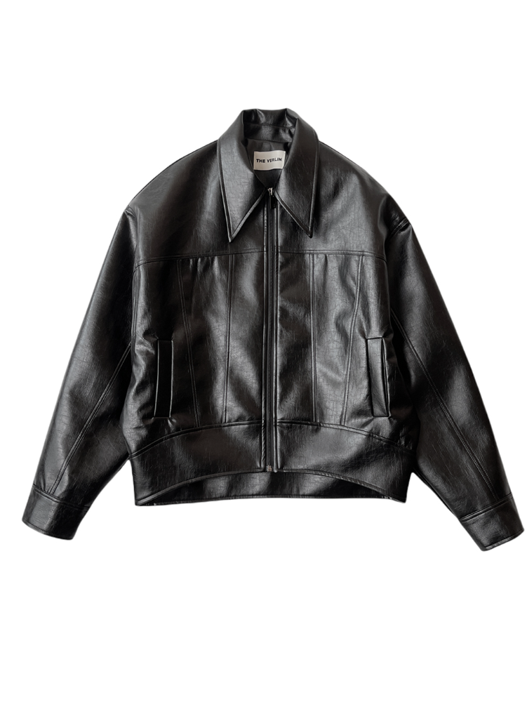 Vegan leather jacket (winter ver.)